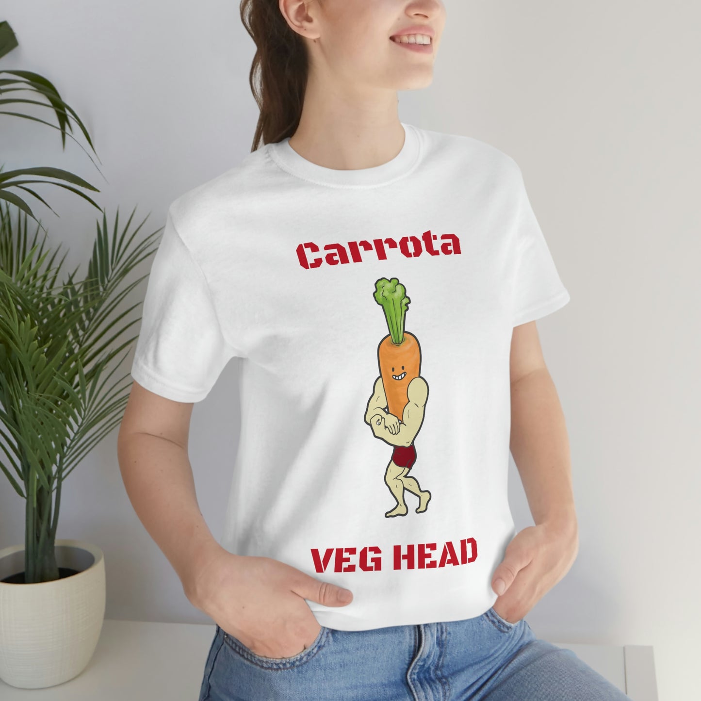 Carrota Veg Head Unisex Jersey Short Sleeve Tee