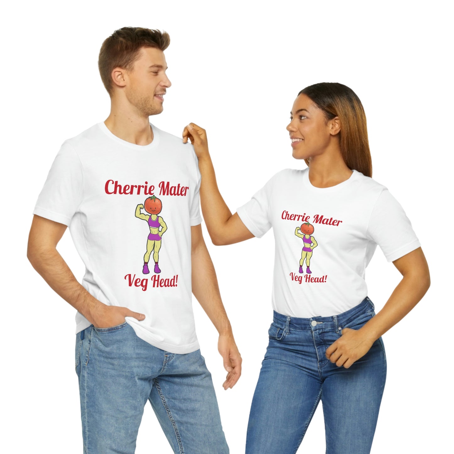 Cherrie Mater Veg Head Unisex Jersey Short Sleeve Tee