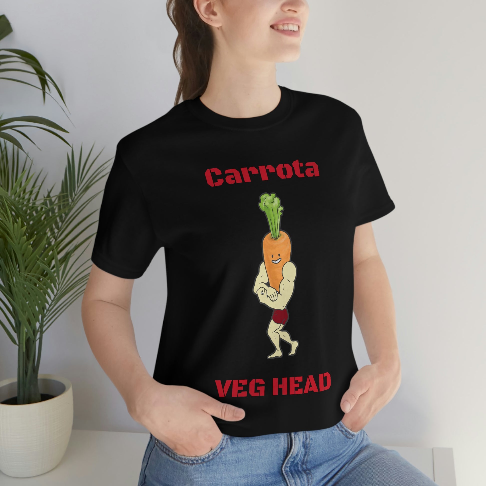 Carrota Veg Head Unisex Jersey Short Sleeve Tee