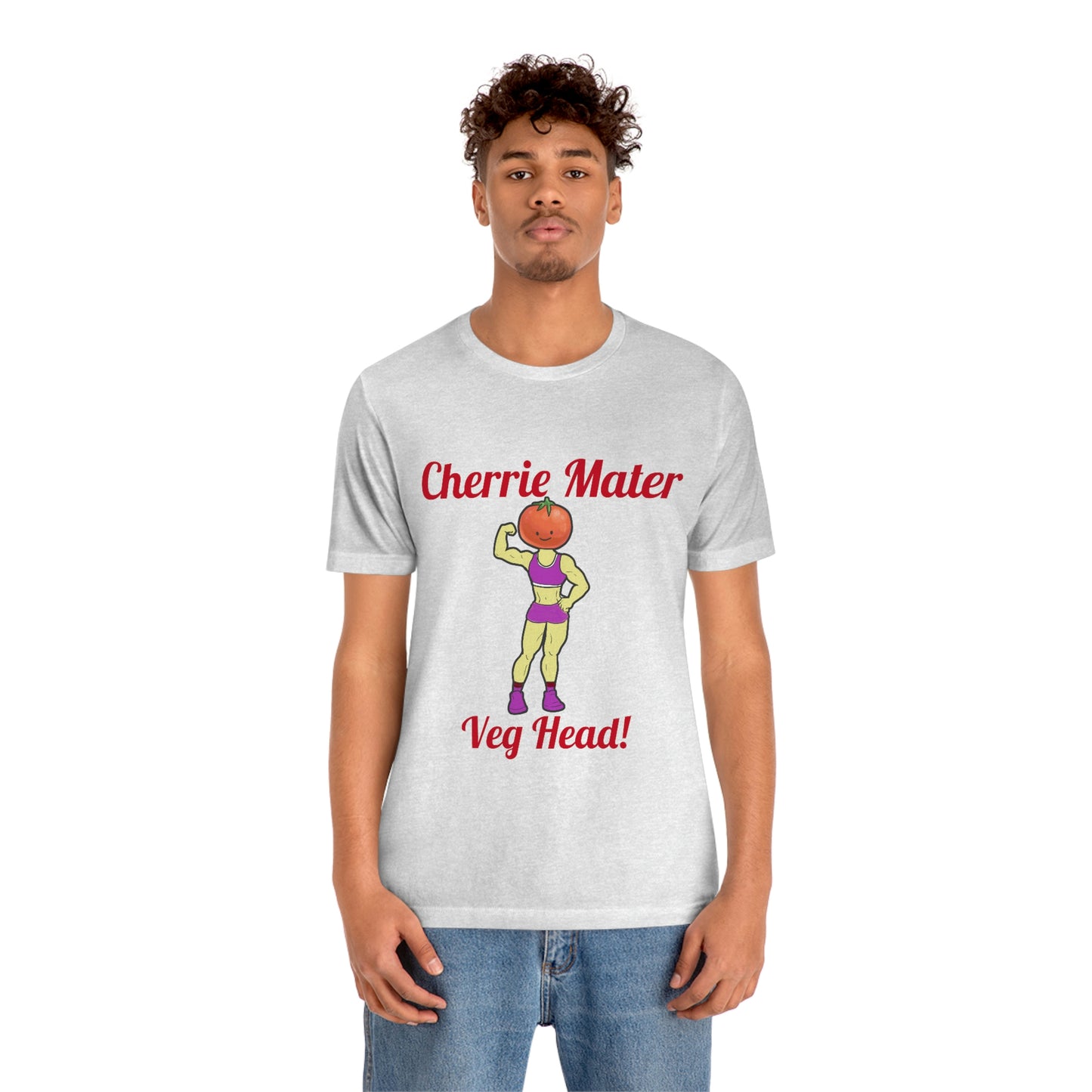 Cherrie Mater Veg Head Unisex Jersey Short Sleeve Tee