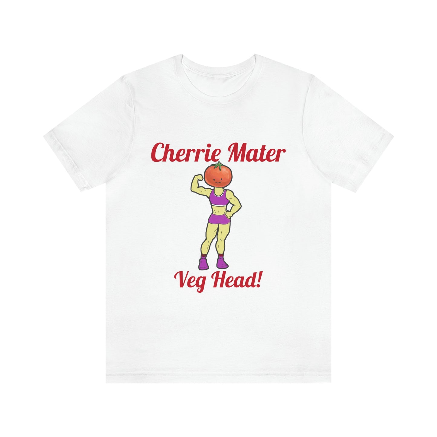 Cherrie Mater Veg Head Unisex Jersey Short Sleeve Tee