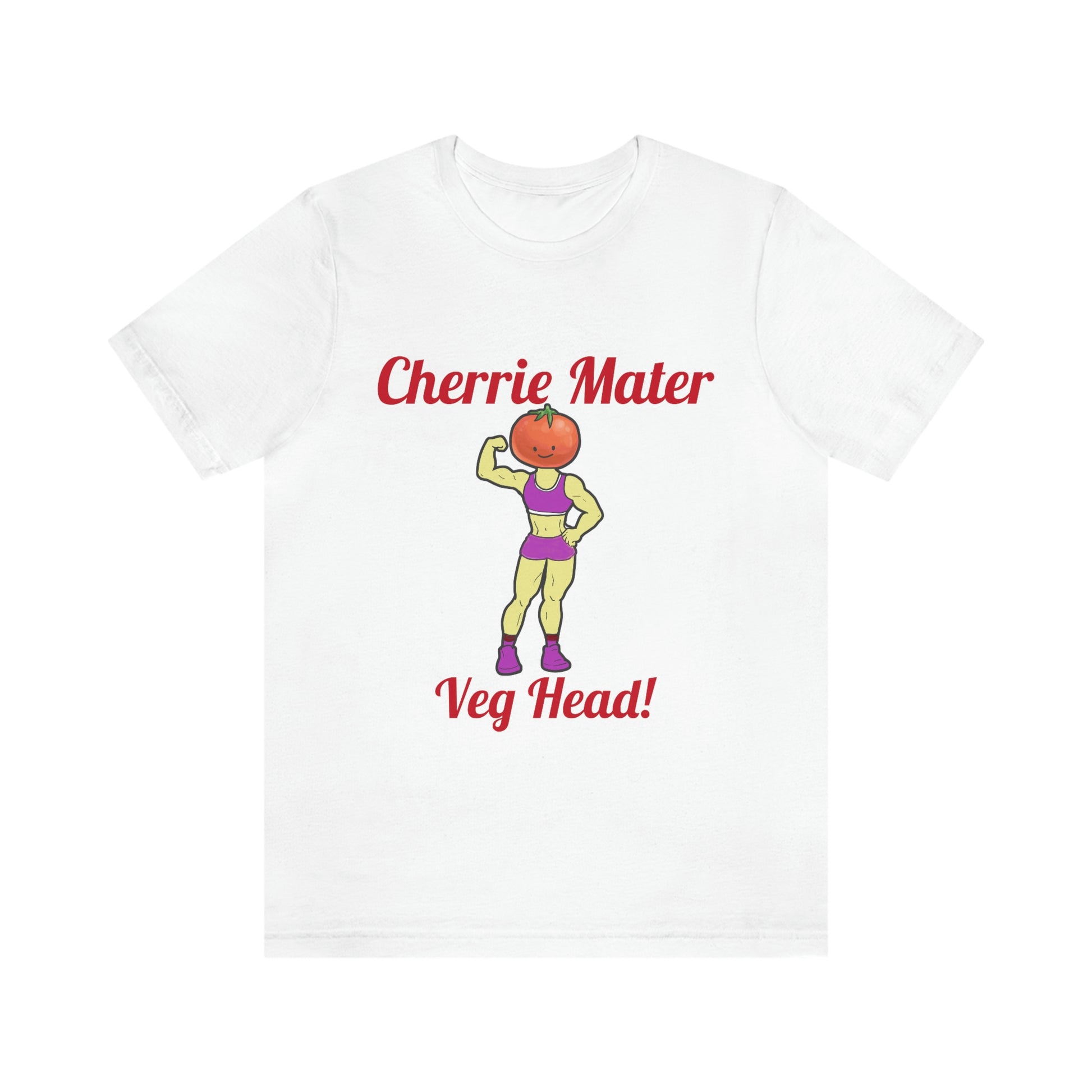 Cherrie Mater Veg Head Unisex Jersey Short Sleeve Tee