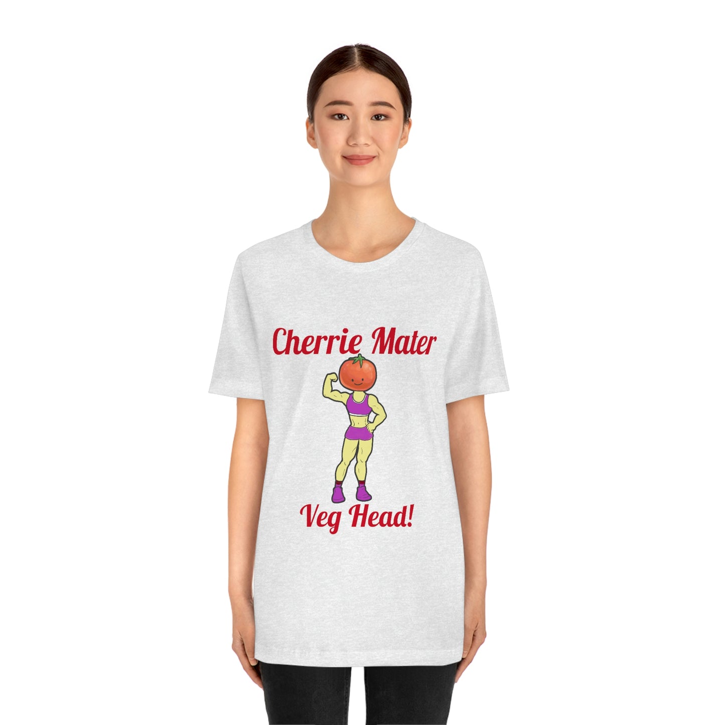 Cherrie Mater Veg Head Unisex Jersey Short Sleeve Tee