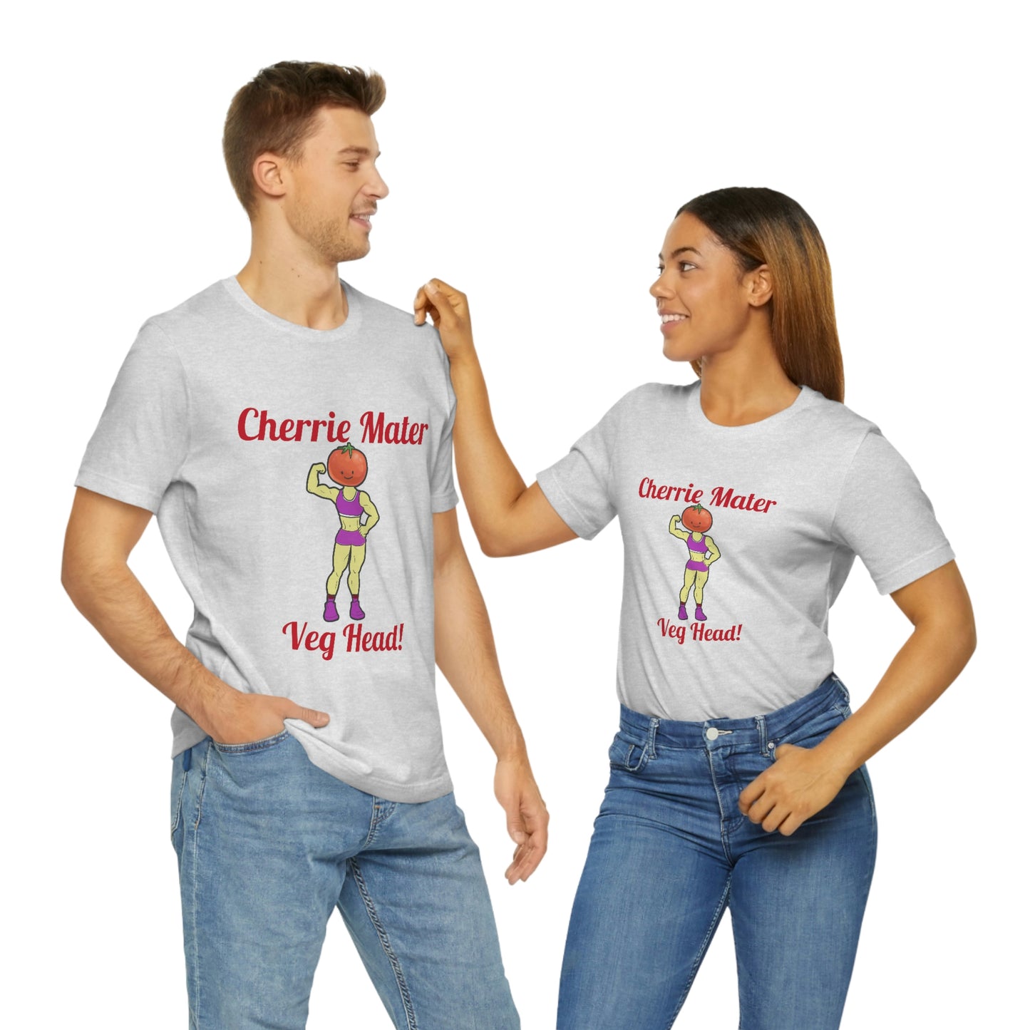 Cherrie Mater Veg Head Unisex Jersey Short Sleeve Tee