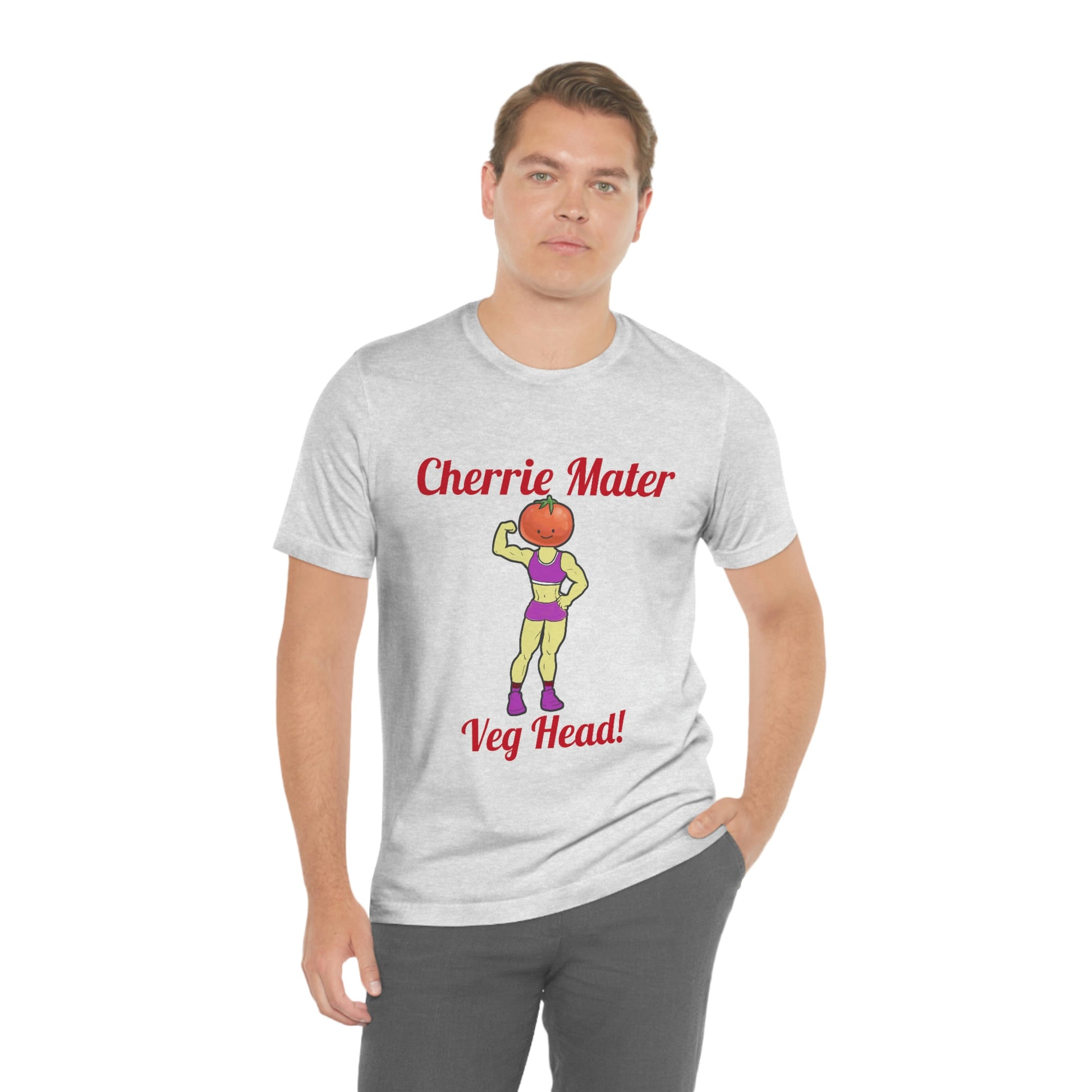 Cherrie Mater Veg Head Unisex Jersey Short Sleeve Tee